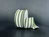 Fern Grn Lin/Thick Wht Cabana Strp, 1.5"X10Y 42661-09-08 - DecoExchange®