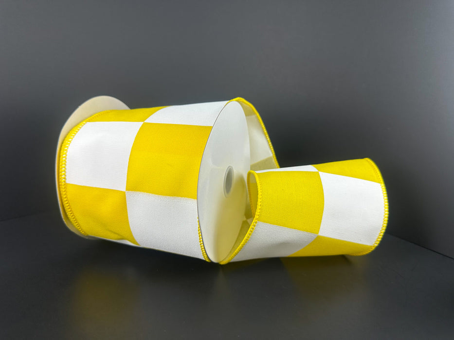 Ylw Muslin Lin/Jordan Wht Chex, 4"X10Y 42669-04-22 - DecoExchange®