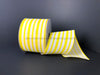 45109-40-22: Ivry Cnvs/Ylw Vert Vary Strps 2.5X10Y Ribbon