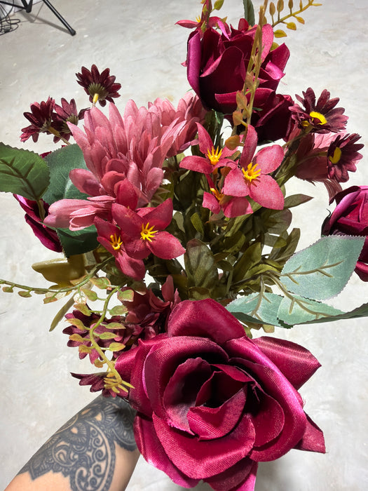 Rose Gerber Daisy Bush x 18 17" 57341BG