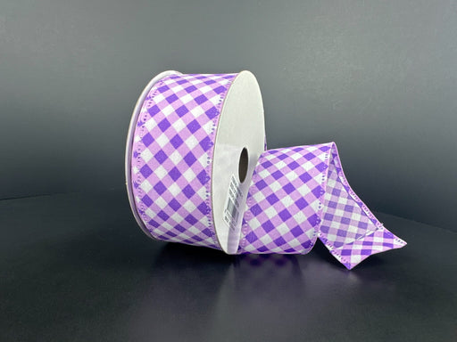 Purp-Lav Diag Gingham, 1.5"X10Y 46618-09-11 - DecoExchange®