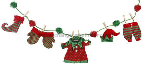 48" Elf Garland Red/Green XC9952 - DecoExchange