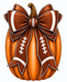 Football Pumpkin with Bow Sign,, MF-W-0018-DH, 22" Door Hanger