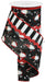 4’’X10Yd 3-In-1 Christmas Gnome/Stripe Black/Red/White RGS000602 Ribbon