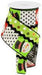 4"X10Yd 3-In-1 Snowman/Polka Dot White/Red/Black/Lime RGS0001 - DecoExchange