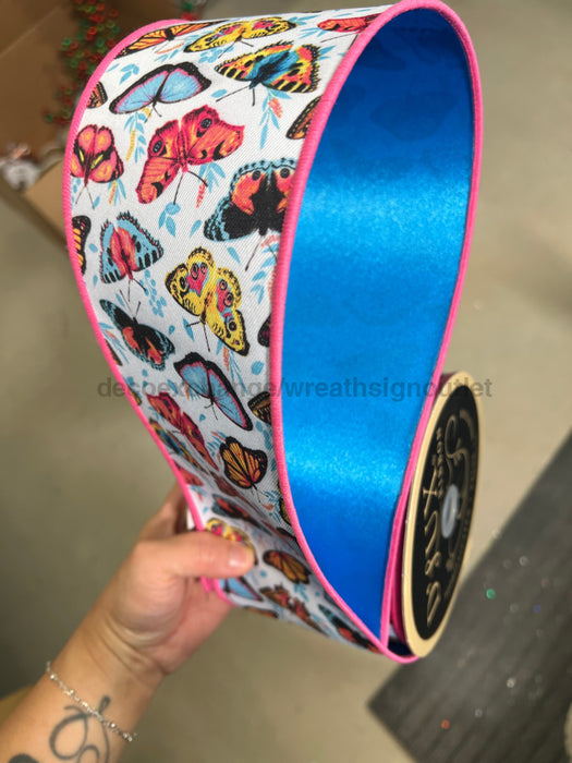 4’’X10Yd Butterflies/Fused Multi LX1060RT Ribbon