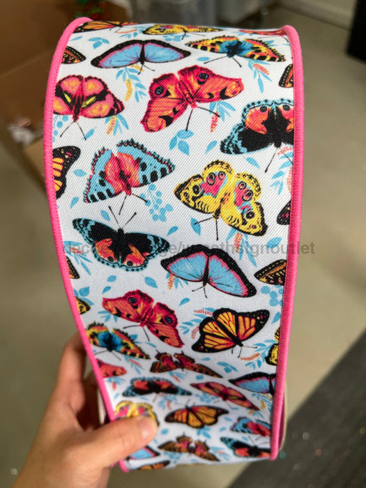 4’’X10Yd Butterflies/Fused Multi LX1060RT Ribbon