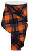 4"X10Yd Glitter Plaid On Royal Black/Purple/Orange RGA1203CN - DecoExchange