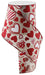 4’X10Yd Patterned Hearts On Royal Natural/White/Red Rg0164267 Ribbon