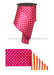 4’’X10Yd Polka Dot/Stripe/Fused Hot Pink/White/Orange Lx3063Ja Ribbon