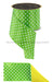 4’’X10Yd Small Polka Dot/Fused Fresh Green/White/Yellow Lx3040Ht Ribbon