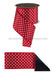 4’’X10Yd Small Polka Dot/Fused Red/White/Black Lx3044Ma Ribbon