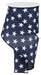 4"X10Yd Stars On Royal Navy Blue/White RGA111719 - DecoExchange