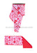 4’’X10Yd Valentine Candy/Fused Red/Pink/White Lx1013Y1 Ribbon