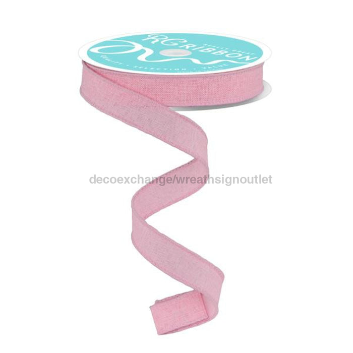 5/8’X10Yd Royal Burlap Light Pink Rge177815 Ribbon