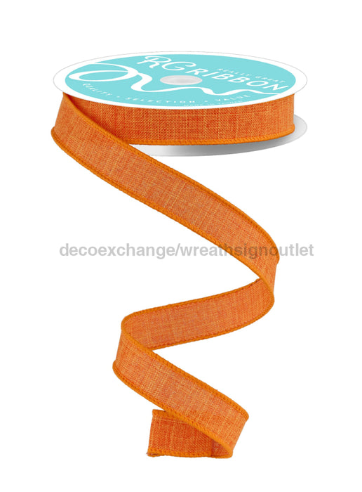 5/8’X10Yd Royal Burlap Orange Rge177820 Ribbon