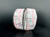 White-Pink Satin Stripes/Cutie Bow Ghosts, 1.5"X10Y 51607-09-44
