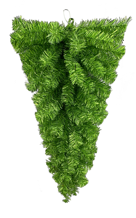 Green Tinsel Teardrop 32in 57197TE32