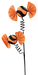 Glitter Candy Spray x 2 H23xW5.5 Orange 57365OR