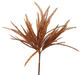 Glitter Plastic Leaves Bush 19in 57484OR