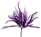 Glitter Plastic Leaves Bush 19in 57484PU