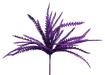 Glitter Plastic Leaves Bush 16in 57485PU