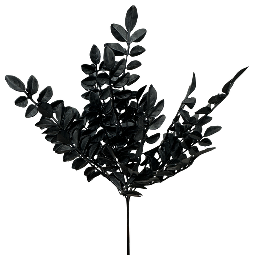 Plastic Wisteria Leaves Bush 15in 57488BK