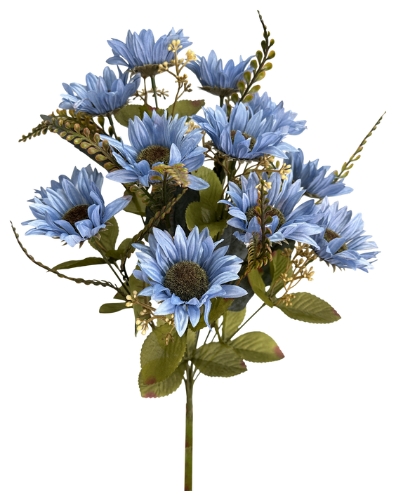 Sunflower Bush x 12 H19 Blue 57525BL