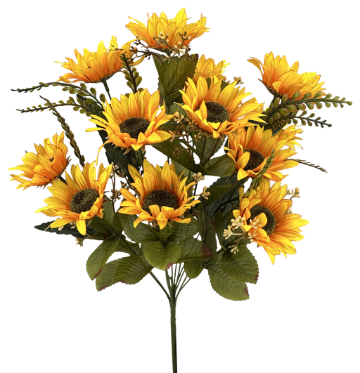Sunflower Bush x 12 H19 Gold/Yellow 57525GDYW