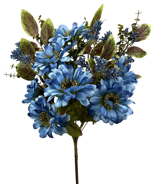 Zinnia Filler Bush x 14 H18 Blue 57526BL