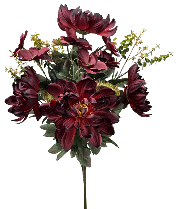 Sunflower Mum Bush x 14 H21 Beige/Gold 57528BG