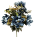 Sunflower Mum Bush x 14 H21 Blue 57528BL