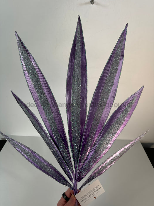 58.5Cm Palmetto Leaves Pick In Lavender (Product Code: Get-151454)