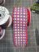 2.5"X10Yd Small Check/Lines White/Red/Ryl Blue RGH1335A1 - DecoExchange