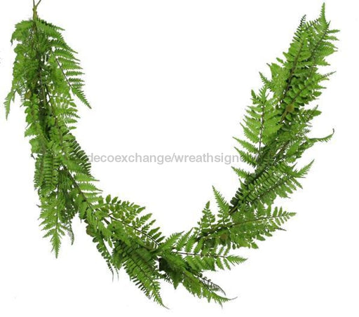 5'L MIXED FERN GARLAND GREEN FG5461 - DecoExchange