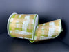 Lime Premium Satin/White-Gold Abstract, 4"X10Y 61607-04-29