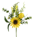 63086Sp18 - Sunflower Lemon Mix Lvs Pick Greenery
