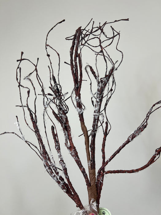 34" Plastic Snowed Winter Branch MTX71307-NATW - DecoExchange®