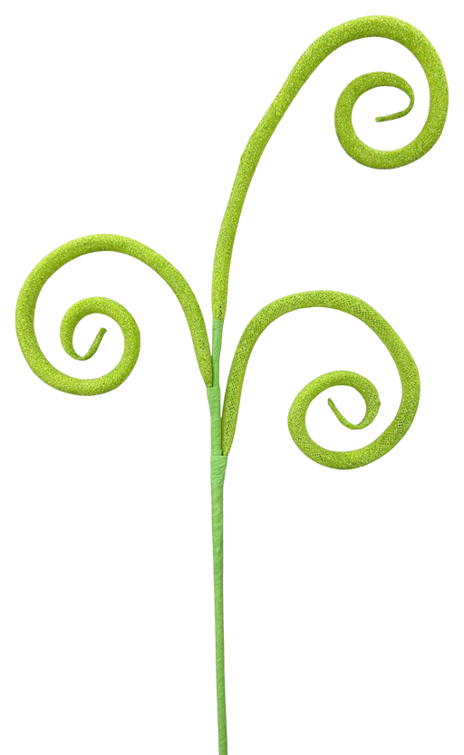 Glitter Tube Curly Pick X 3  H18  63882GN - DecoExchange®