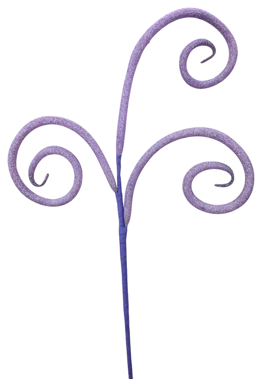 Glitter Tube Curly Pick X 3  H18  63882LV - DecoExchange®