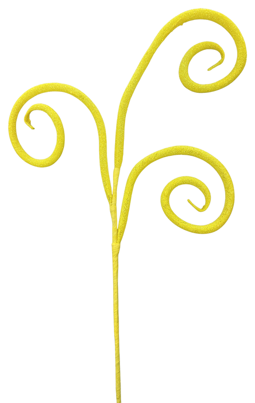 Glitter Tube Curly Pick X 3  H18  63882YW - DecoExchange®