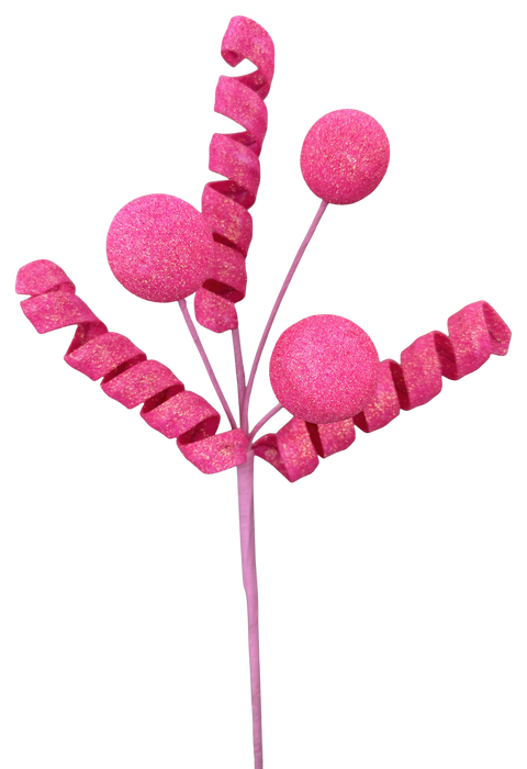 Ball Curly Pick X 5 H18  63883HTPK - DecoExchange®