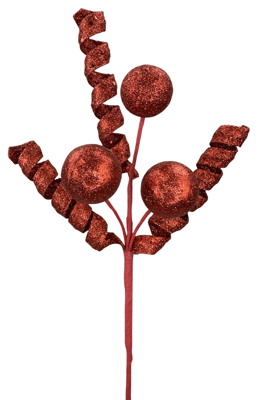 Ball Curly Pick X 5 H18  63883RD - DecoExchange®