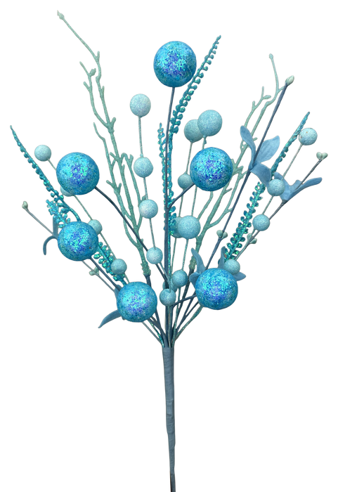 Glitter Ball Filler Bush H21  63975BL - DecoExchange®