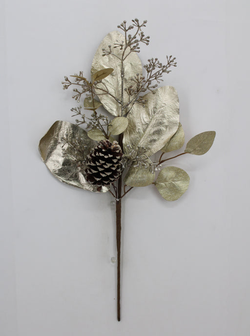 19" Mixed Metallic Greenery