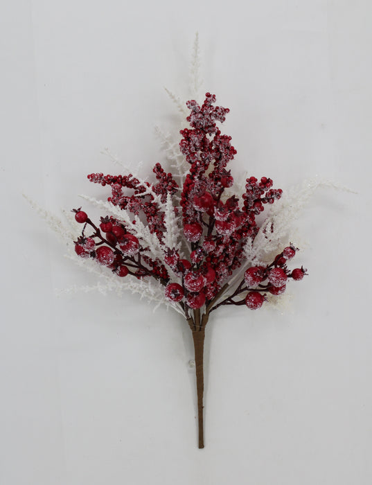 18 In Frosted Pine Berry Bush 65916
