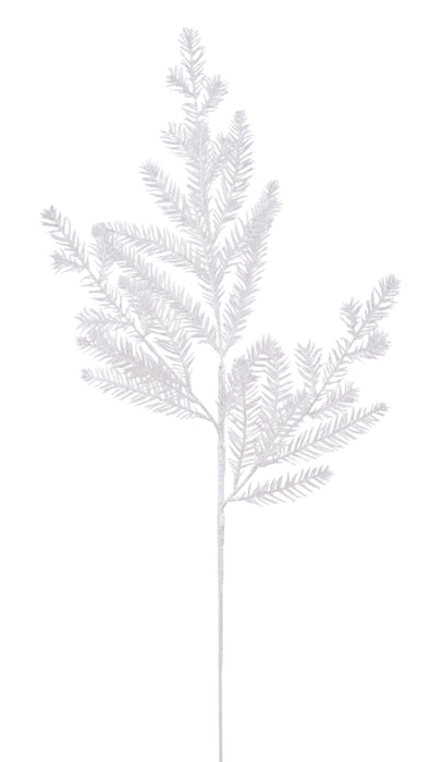 28"L Pearl Thin Pine Spray White XX246127 - DecoExchange®