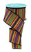 2.5"X10Yd Horizontal Stripe Orange/Lime/Purple/Black RGH129520 - DecoExchange®