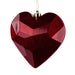 7.25’’ Glitter Gem Heart Ornament Red HV920724 Ornament