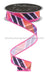 7/8’’X10Yd Bold Plaid Prpl/Orng/Blk/Hot Pink LS110989 Ribbon
